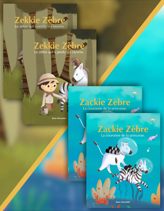 Zekkie Zebra - Coffret de deux livres illustrés [RÉSERVATION]